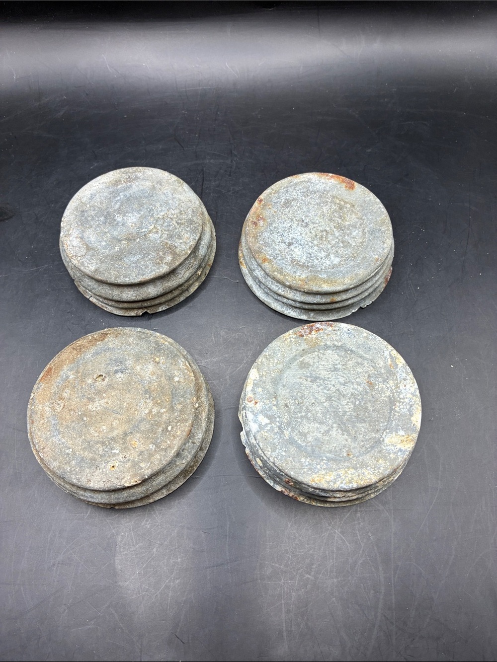 Canning Jar Zinc Lids, Set of 4
